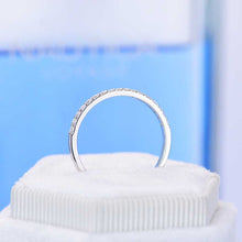 Load image into Gallery viewer, 2 Carat Dark Gray-Blue Moissanite  Engagement Eternity Two Rings Set
