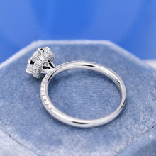 Load image into Gallery viewer, 2 Carat Six Prongs Halo Giliarto Moissanite Diamond White Gold Engagement Ring

