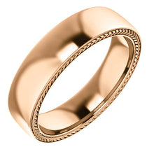 Load image into Gallery viewer, 14K Gold  Wheat Pattern Band
