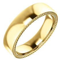 Load image into Gallery viewer, 14K Gold  Wheat Pattern Band
