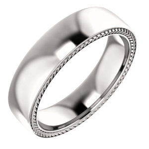 14K Gold  Wheat Pattern Band