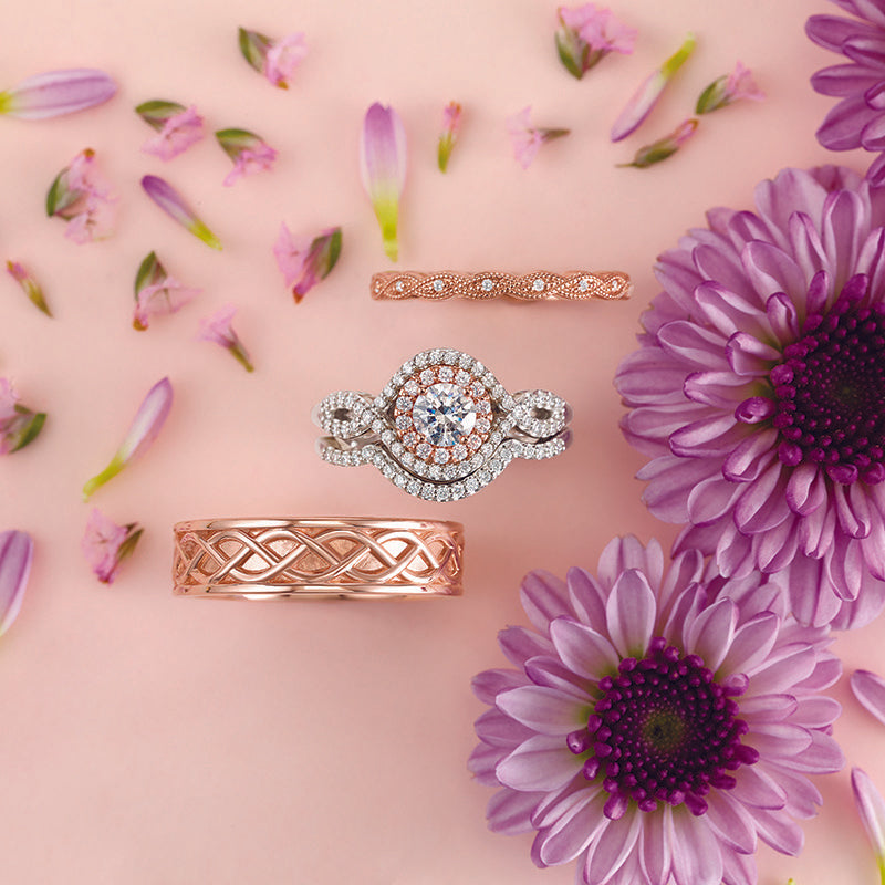 14K Gold 1.0 Carat Forever One Moissanite 1/3 CTW Diamond Engagement Ring