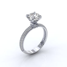 Load image into Gallery viewer, oval moissanite engagement ring
