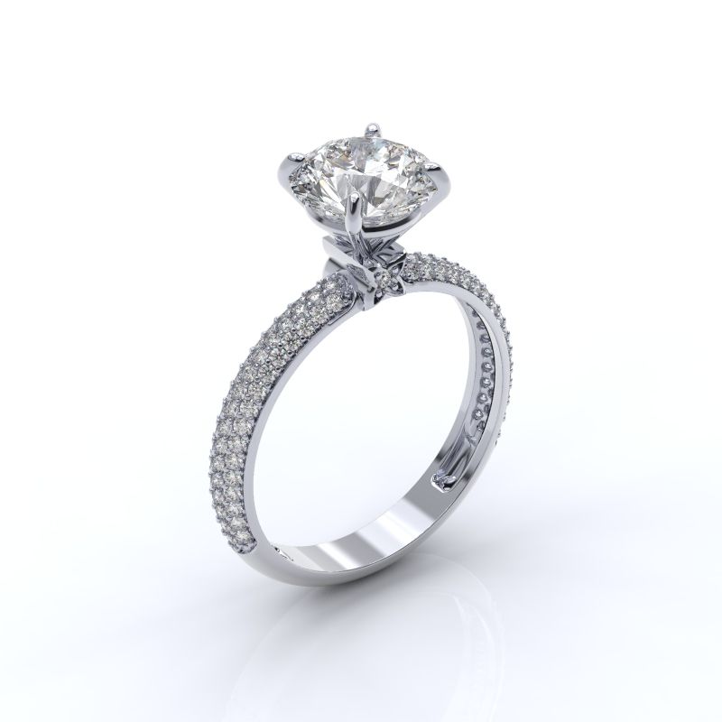 oval moissanite engagement ring