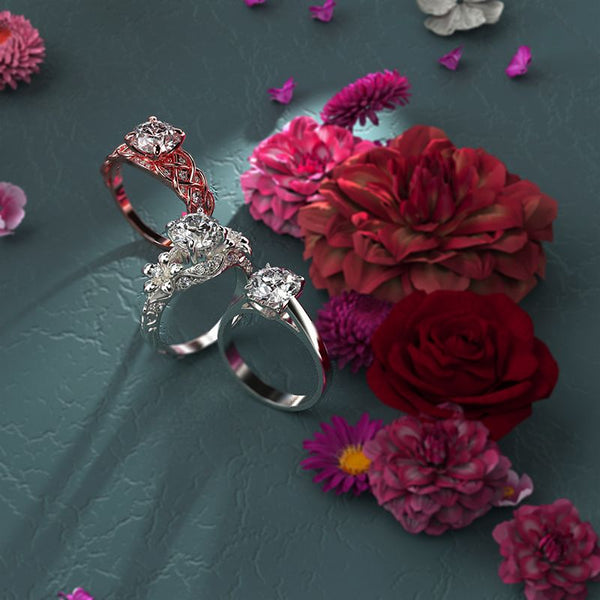 2.0 Carat Forever One Moissanite Diamond Engagement Ring