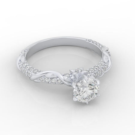 1.5 Carat Moissanite Giliarto  Gold Engagement Ring