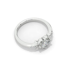 Load image into Gallery viewer, 1 Carat Princess Cut Moissanite Giliarto  Gold Engagement Ring
