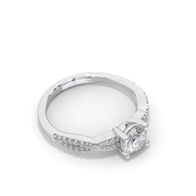 Load image into Gallery viewer, 1 Carat Moissanite Giliarto Twisted Shank Gold Engagement Ring
