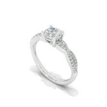Load image into Gallery viewer, 1 Carat Moissanite Giliarto Twisted Shank Gold Engagement Ring
