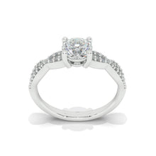 Load image into Gallery viewer, 1 Carat Moissanite Giliarto Twisted Shank Gold Engagement Ring
