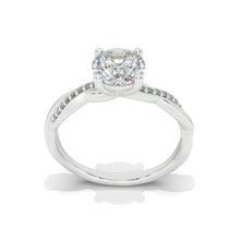 Load image into Gallery viewer, 1 Carat Moissanite Giliarto Twisted Shank Gold Engagement Ring
