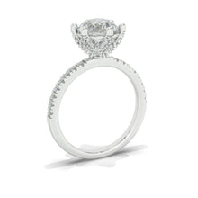 Load image into Gallery viewer, 2 Carat Six Prongs  Halo Giliarto Moissanite Diamond White Gold Engagement  Ring
