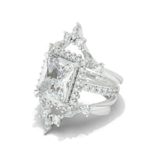 Load image into Gallery viewer, 11x9mm Vintage Style Nicely Crafted Halo Giliarto Moissanite Diamond White Gold Engagement Ring
