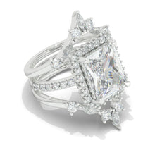 Load image into Gallery viewer, 11x9mm Vintage Style Nicely Crafted Halo Giliarto Moissanite Diamond White Gold Engagement Ring
