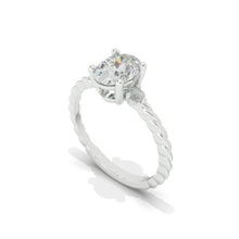 Load image into Gallery viewer, 1.5 Carat Oval Giliarto Moissanite 14K Gold Engagement Promissory Ring
