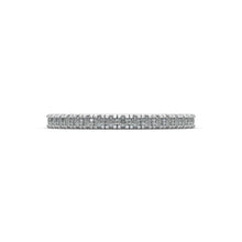 Load image into Gallery viewer, 14K Solid Gold Eternity Band Set With Micro Pave Moissanite | 14K Weddings Bands | Thin Band | Stacking Ring
