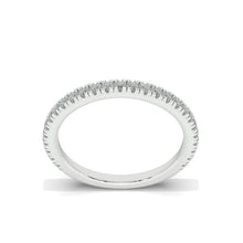 Load image into Gallery viewer, 14K Solid Gold Eternity Band Set With Micro Pave Moissanite | 14K Weddings Bands | Thin Band | Stacking Ring
