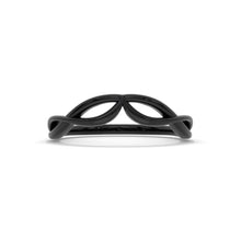 Load image into Gallery viewer, Celtic Black Gold Wedding Engagement  Stackable Ring
