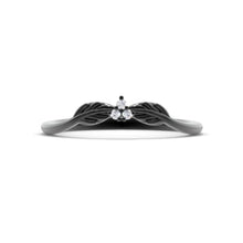 Load image into Gallery viewer, Celtic Moissanite Stackable 14K Black Gold Ring

