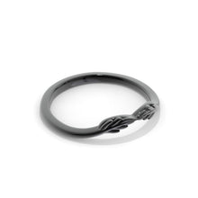 Load image into Gallery viewer, Celtic Moissanite Stackable 14K Black Gold Ring
