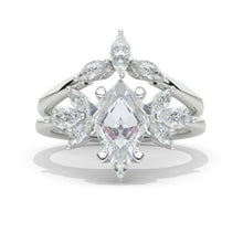 Load image into Gallery viewer, 3 Carat Kite Moissanite Engagement Ring. 3CT Fancy Shape Moissanite Ring
