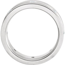 Load image into Gallery viewer, 14K White 1/6 CTW Diamond Grooved Comfort-Fit Band
