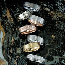 Load image into Gallery viewer, 14K White 1/6 CTW Diamond Grooved Comfort-Fit Band
