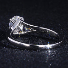 Load image into Gallery viewer, Oval Moissanite 14K White Gold Engagement Promissory Ring
