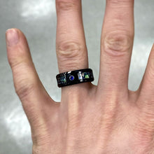 Load image into Gallery viewer, Genuine Abalone Shell Men's Tungsten Carbide Ring
