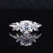 Load image into Gallery viewer, 2 Carat Cushion Cut Giliarto Moissanite Diamond White Gold Engagement Ring
