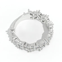 Load image into Gallery viewer, ''Kristin''  Lattice 14K White 2.2 CTW Moissanite Marquise Anniversary Band
