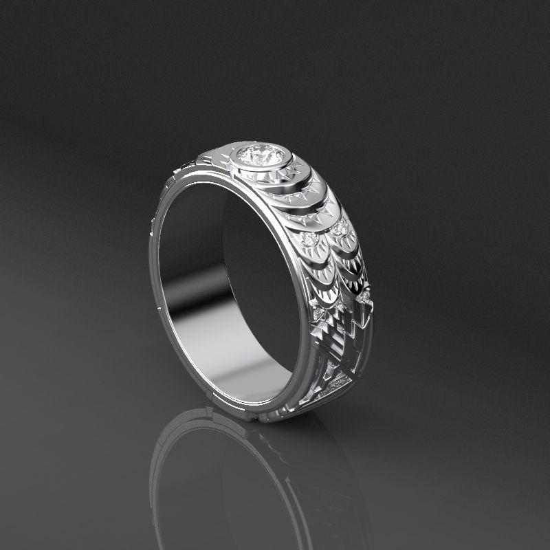 Diamond Men's Ring - Giliarto mobile