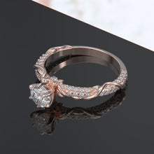 Load image into Gallery viewer, 1.5 Carat Moissanite Giliarto  Gold Engagement Ring
