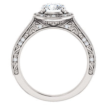 Load image into Gallery viewer, 14K Gold 6.5mm Round Forever One Moissanite 1/4 CTW Diamond Engagement Ring

