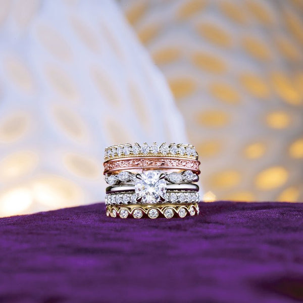 14K Yellow Gold  Floral-Inspired Band