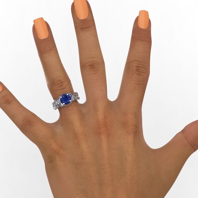 2.0 Carat Sapphire/Ruby Promissory Ring