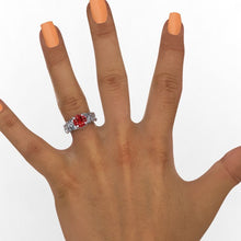 Load image into Gallery viewer, 2.0 Carat Sapphire/Ruby Gold Engagement Ring
