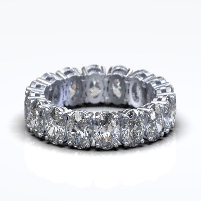 6.5 CT.T.W.  Moissanite Oval  Eternity Band - Giliarto