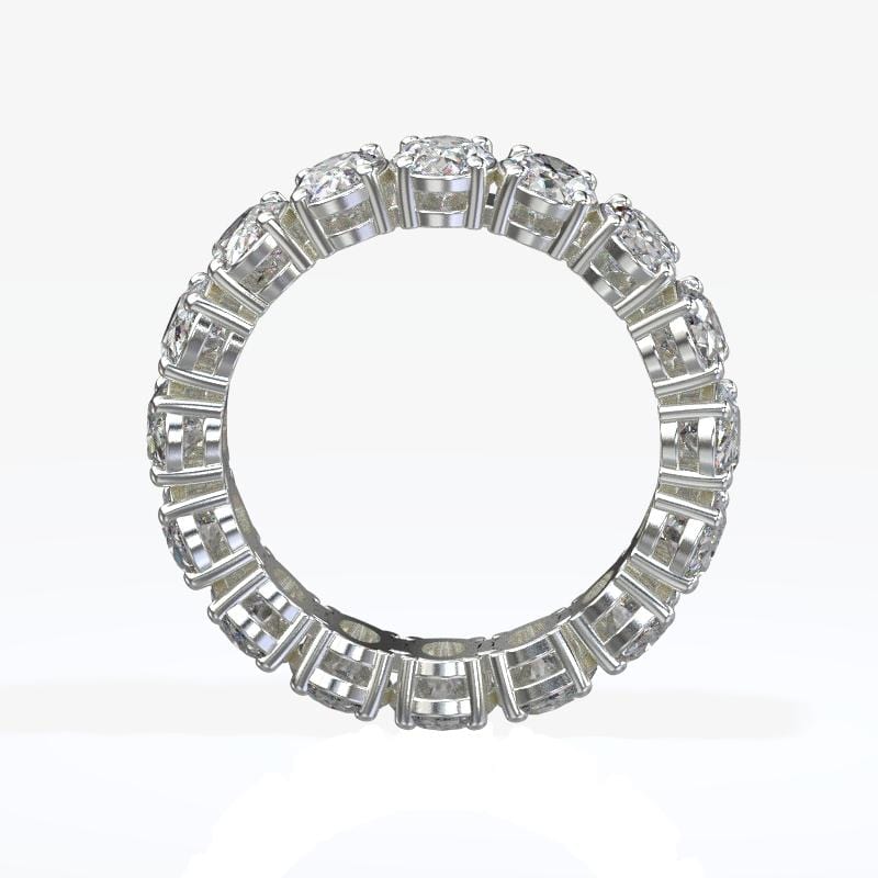 6.5 CT.T.W.  Moissanite Oval  Eternity Band - Giliarto