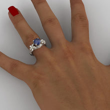 Load image into Gallery viewer, Sapphire Engagement Gold  Ring - Giliarto
