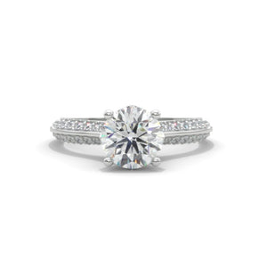''Carmen'' 2 Carat Forever One Moissanite 14K Gold Moissanite Engagement Ring