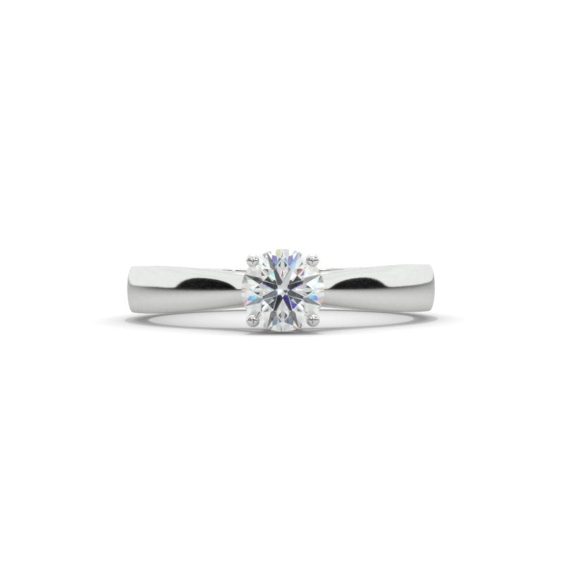 1 Carat Giliarto Moissanite Solitaire White Gold Engagement Ring