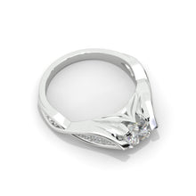 Load image into Gallery viewer, 1.0 Carat ''Queen of the North'' Celtic Moissanite Engagement Ring
