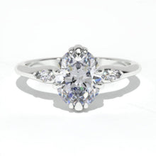 Load image into Gallery viewer, 14K Gold Ring 7x9mm Oval Cut Moissanite Engagement Ring Anniversary Ring, Promise Ring, Gifts Promissory Ring
