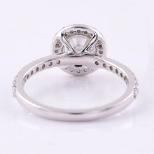 Load image into Gallery viewer, 0.9 Carat Diamond D Color, Ideal Cut, Engagement Ring, Halo Diamond Ring, Classic Halo 14K White Gold Ring
