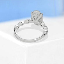 Load image into Gallery viewer, 3ct Classic Oval Engagement Ring. 14K Gold Solitaire ring. Oval Cut Ring. Moissanite Wedding Ring Anniversary ring, Vintage royal Style

