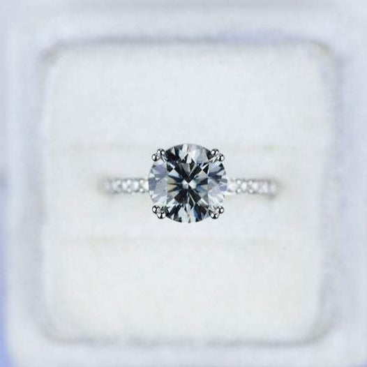 gray  grey moissanite