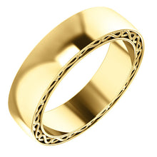 Load image into Gallery viewer, 14K Gold Infinity Pattern Band

