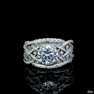 ''Carmen'' 2 Carat Forever One Moissanite 14K Gold Moissanite Engagement Ring