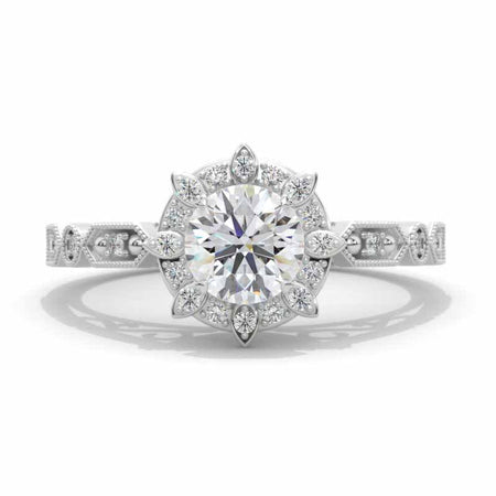 Moissanite Engagement Ring